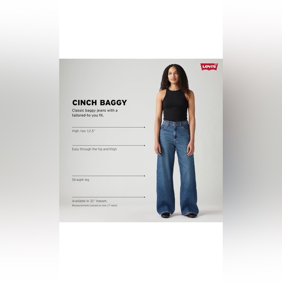 Levi's — Women’s Cinch Baggy Jeans - Picture 9 of 12